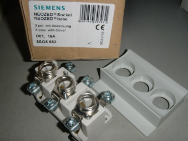 5SG5553 NEOZED Sicherungssockel D01 E14 3-polig